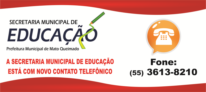 SECRETARIA DE EDUCAÇÃO POSSUI NOVO NÚMERO DE TELEFONE